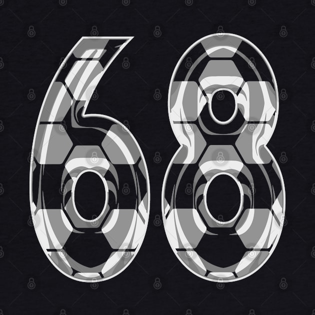 Soccer Number 68 Soccer Jersey #68 Soccer Mom Player Fan by TeeCreations